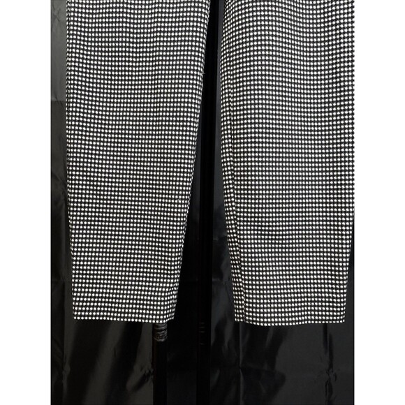 Express Women’s 2R Editor Black & White Twill Straight Ankle Dress Pants - - Picture 4 of 11
